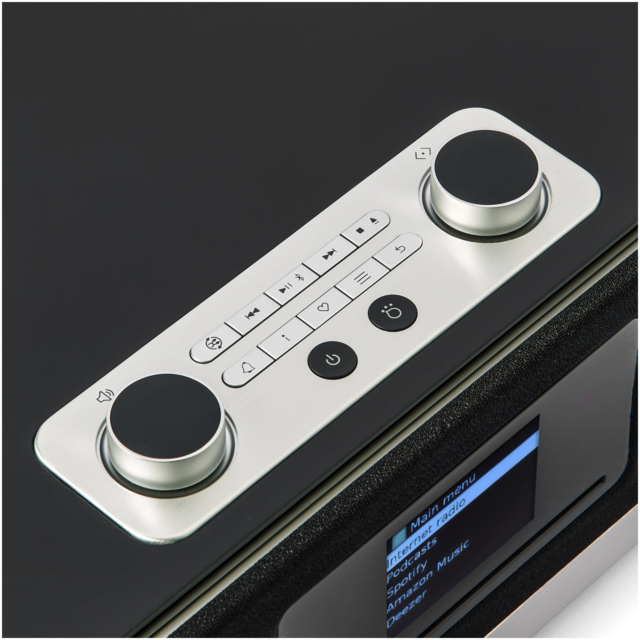 Roberts Stream 67L Bluetooth Sound System with CD Player and Internet DAB+ Radio in Black