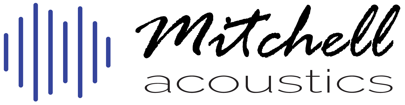 For more on Mitchell Acoustics, click here. Mitchell Acoustics logo.
